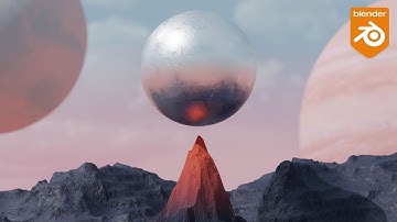 Blender tutorial - Easy alien planet animation. [cell fracture]