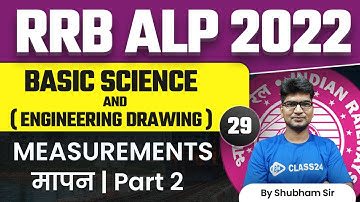 RRB ALP 2022-23 | Measurements मापन by Shubham Sir | Part 2 | Class24