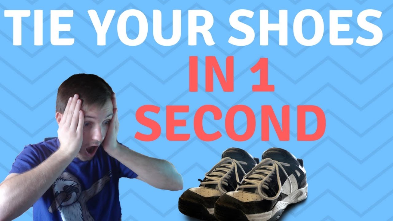 HOW TO TIE YOUR SHOES IN 1 SECOND (STEP BY STEP TUTORIAL) - YouTube