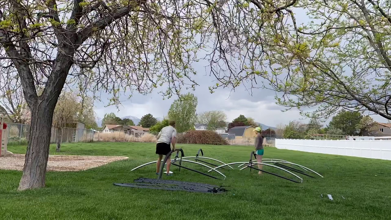 Setting up a Trampoline—Time Laspe YouTube