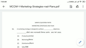 mcompart1idol#market strategies and plan mcq
