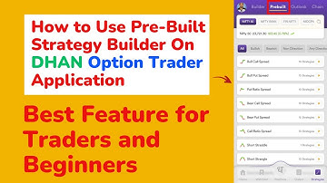 Option Trading Strategies in Dhan - Pre-built Strategies, Margin, Profit, Loss