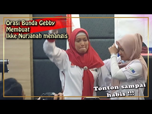 Orasi Gebby Pareira membuat Ikke Nurjanah Menangis class=