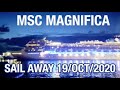 MSC MAGNÍFICA GENOVA SAIL AWAY OCT 19 2020