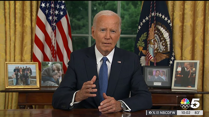 Biden delivers Oval Office address after dropping out of 2024 presidential race