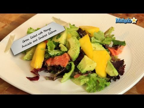 How to Make Mixed Green Salad With Avocado Mango a...