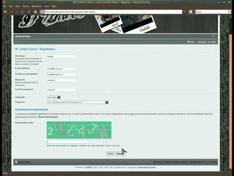 How to make a phpBB3 account