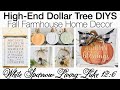 4 HIGH END DOLLAR TREE DIYS | UNDER $3 EACH | FALL FARMHOUSE PROJECTS