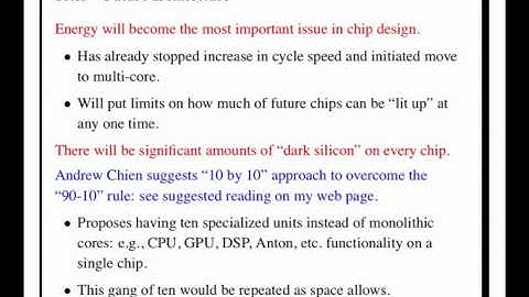 Parallel performance and parallel algorithms (2)