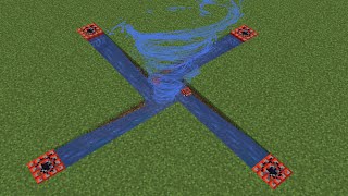 created a water tornado in minecraft