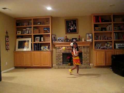 Marissa dancing Pearly Shells/Aloha Week Hula