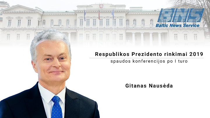 Gitanas Nausėda. Prezidento rinkimai 2019, I turas