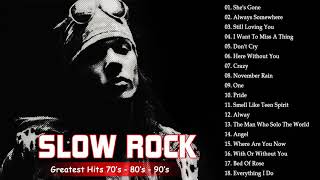 Guns N&#39; Roses, Led Zeppelin, Linkin Park, Scorpions, Aerosmith | SLow Rock Ballads 70s, 80s, 90s