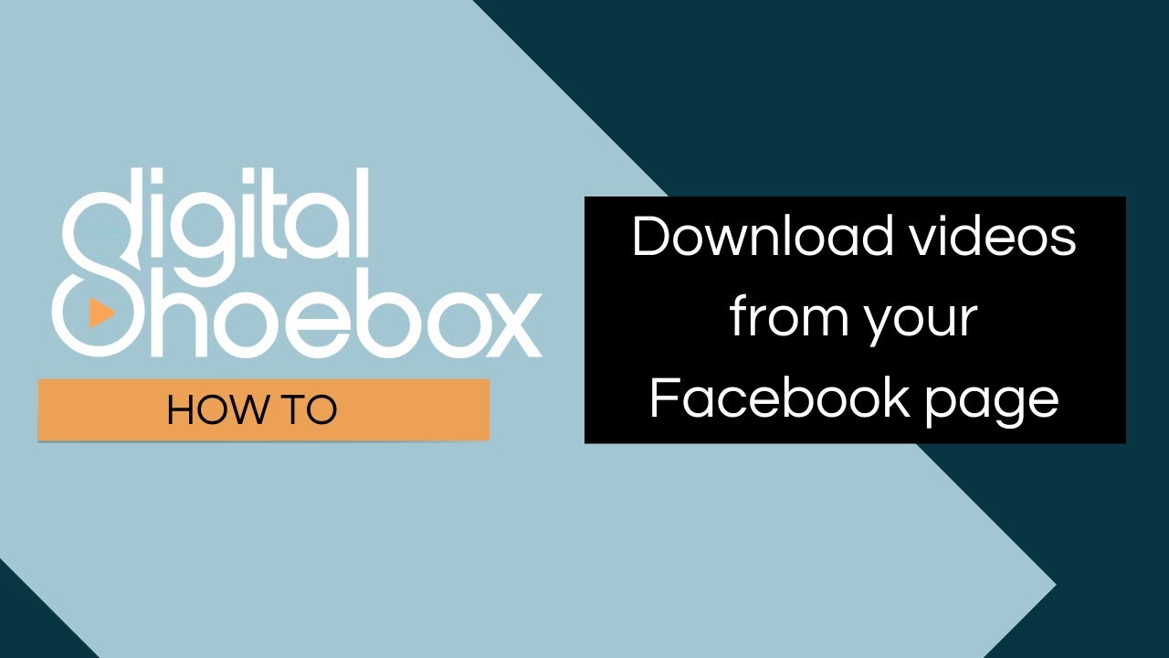 How to Download your Live videos from Facebook to use on other