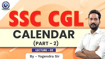 SSC CGL || Calendar Part-2 || By Yogendra Sahu Sir