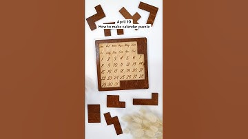April 10🎉 how to make calendar puzzle #calendarpuzzle #puzzle #custompuzzle #adventcalendar #diy