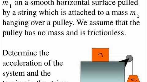 Find the forces for two blocks connected by a pulley old