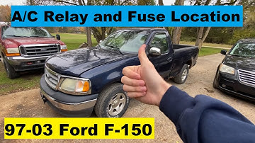 AC Relay and Fuse Location Ford F150 DIY 97 98 99 00 01 02 03 1997 1998 1999 2000 2001 2002 2003