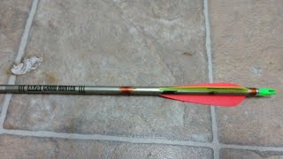 EASTON XX75 2213 CAMO HUNTER SUPERLITE  ALUMINUM ARROW REVIEW!!!!!!