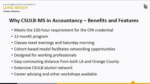 CSULB MS Accountancy Information Session Fall 2024