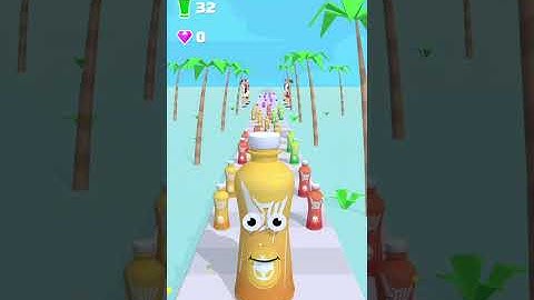 Juice Run 3D Gameplay Walkthrough Android, ios #shorts #voodoo #juicerun #android #ios #mobilegame