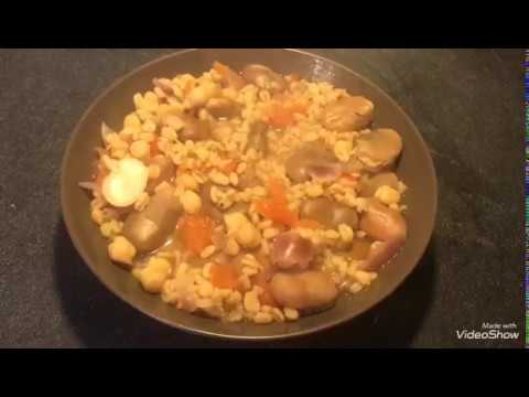 recette-kabyle-de-fèves-pois-chiche-et-blé-ou-fève-kabyle-algérien