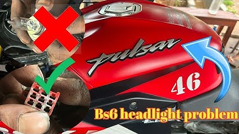 Bajaj pulser ns bs6 headlight problem // bajaj bike common headlight problem