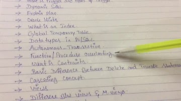 PLSQL Interview Questions