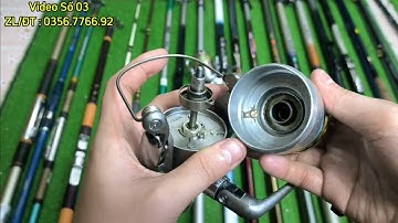 Video Số 03 : Máy Câu Shimano Biomaster 2500 - Lô Cần Câu Nhật Khoen Lớn - Lure 3 Mét