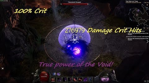 250K Crit Erasing Strike Void Knight 7.10 Last Epoch Sentinel