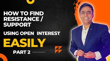 How To Find Resistance & Support | Using Open Interest | Part 2 | Trade4wealth.
