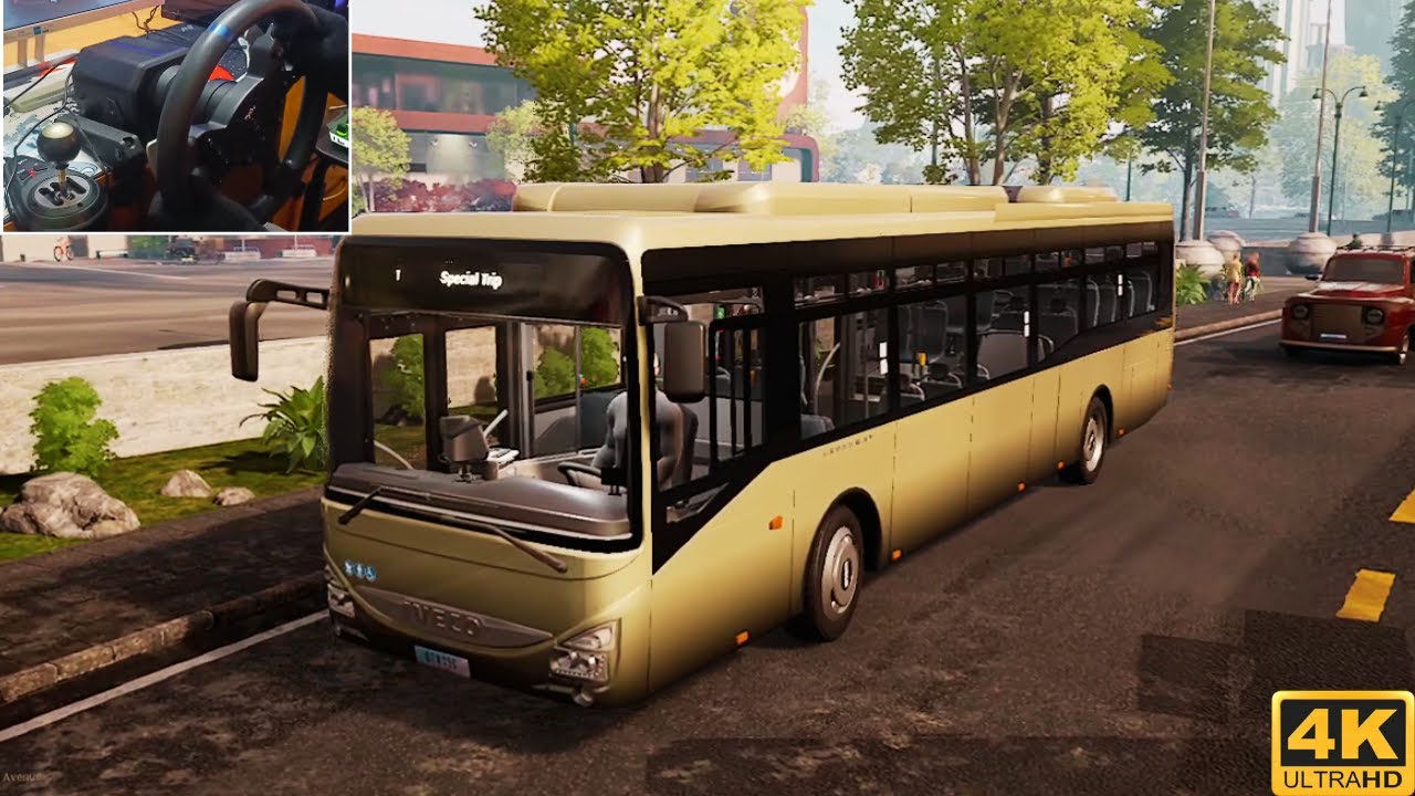 Morning Special Trip IVECO Crossway - Bus Simulator 21- 4K Realistic Steering Wheel Gameplay