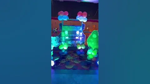 Birthday decorations 🎉1st birthday🥳 #jungle theme #youtubeshorts #birthdaydecoration #cute #viral