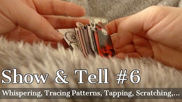 Poetic ASMR - Show & Tell #6 - My Magnetic Bookmarks (Tracing, Tapping, Scratching, Lid Sounds)