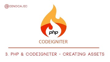 3. PHP & CodeIgniter - Creating Assets