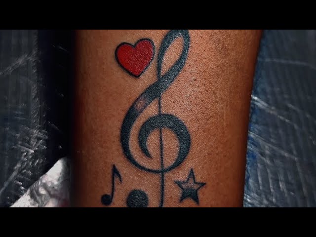 musicsymbols | Music symbol tattoo, Wrap around tattoo, Body tattoos