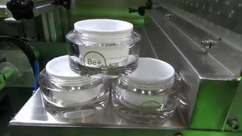 APM-S102 automatic single color screen printer for jars printing