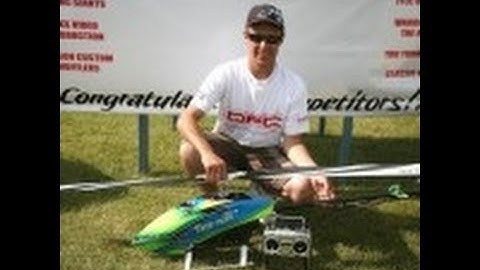 Collin Bell Trex 700E DFC Tail Slide Crash