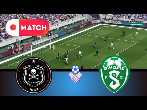 SIWELELE Vs ORLANDO PIRATES Carling Knockout 2025 MATCH Simulation EFootball Pes 21 Gameplay