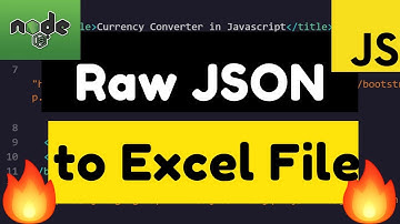 Node.js Express Raw JSON to Excel File Converter Full Web App Using json2xls Library Live Deployment