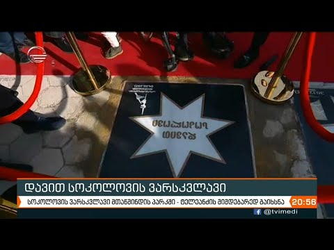 დავით სოკოლოვის ვარსკვლავი მთაწმინდის პარკში