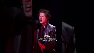 Aaron Tveit RETURNS to Moulin Rouge