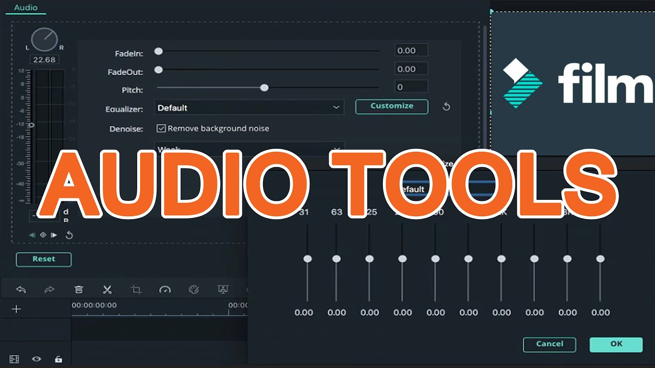 Cara edit audio jernih dan enak didengar filmora tutorial YouTube