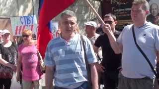 Мариуполь. Митинг в поддержку ДНР 21.05.14 -интервью Александра