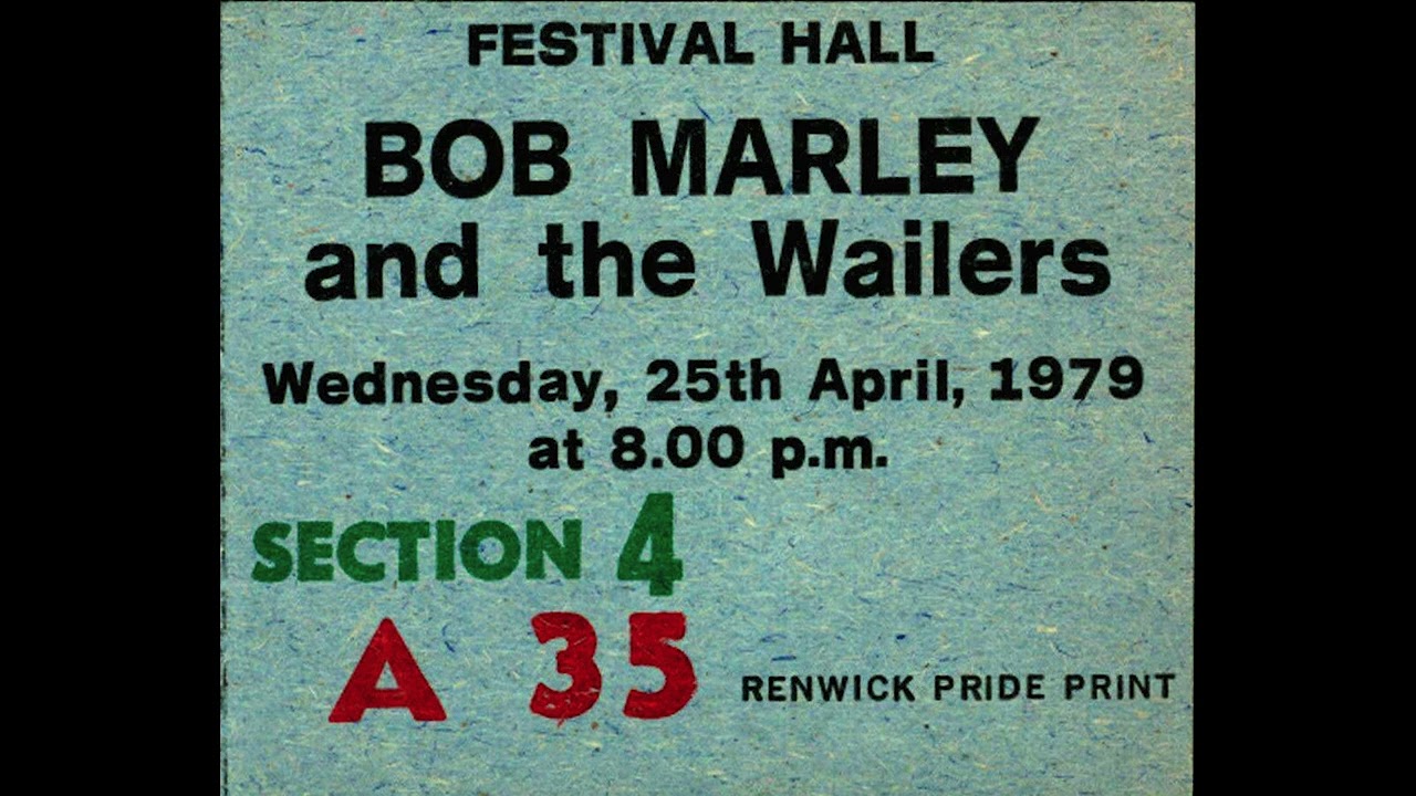Bob Marley & The Wailers: 1979/04/25 @ Festival Hall, Melbourne