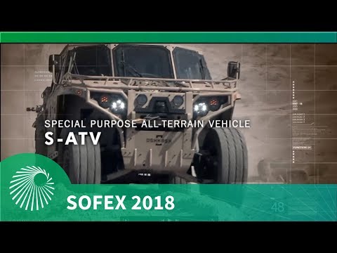 SOFEX 2018: Oshkosh Defense S-ATV combat vehicle