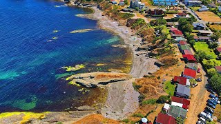 :  .  " " -   + 70 . Town of Tsarevo. "Nos Arapya" beach.