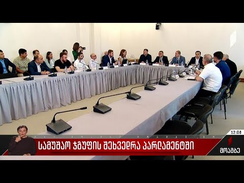 სამუშაო ჯგუფის შეხვედრა პარლამენტში