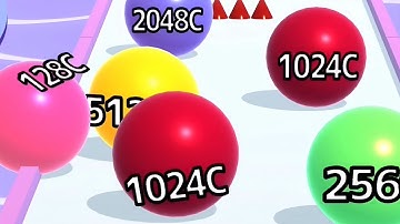 Ball Run 2048 - All Levels Gameplay Android, iOS ( Levels 37 )