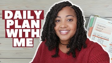 DAILY PLAN WITH ME IN MY NEW PLUM PAPER A5 DAILY PLANNER USING A SEASONAL HAPPY PLANNER STICKER BOOK